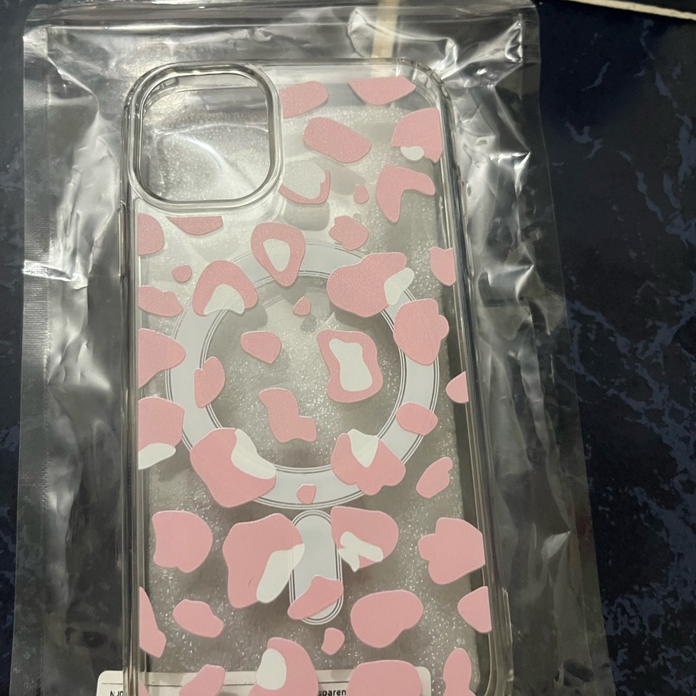 Pink Leopard Print Phone Case